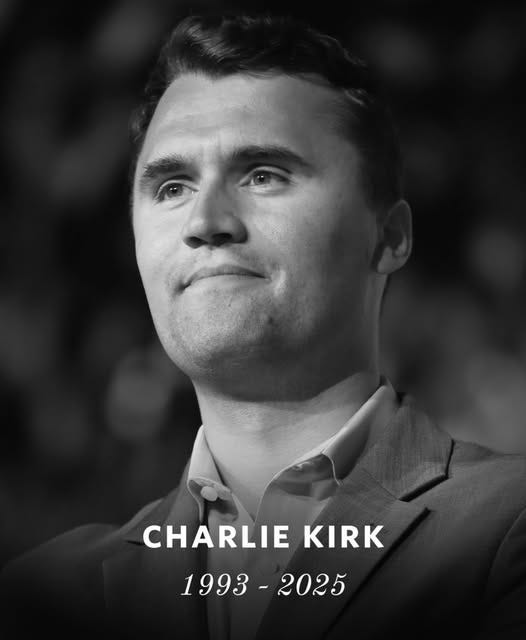 May be an image of 1 person and text that says 'CHARLIE KIRK 1993-2025 2025 1993-'