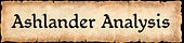 Ashlander Analysis