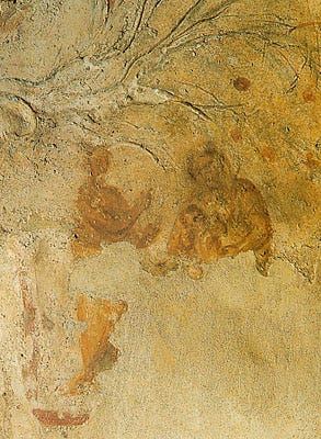 Images from the Vatican website of artwork preserved in the catacombs from the early centuries of Christianity.