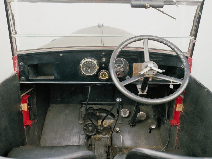 Austin 7 controls