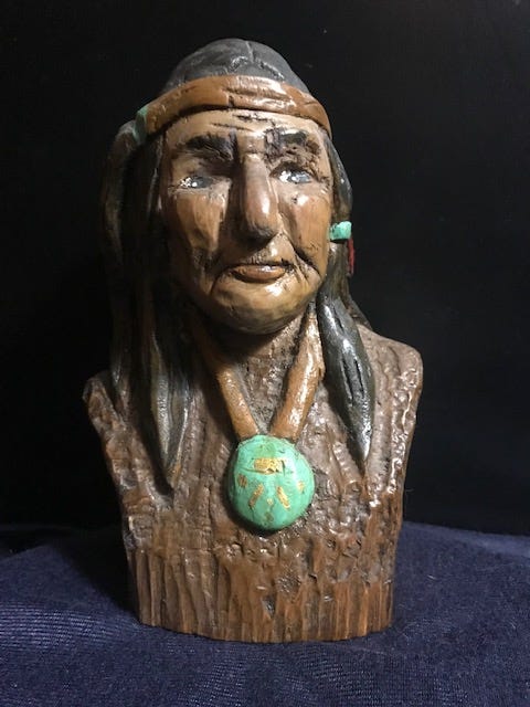 Indian bust - janet wolfinger