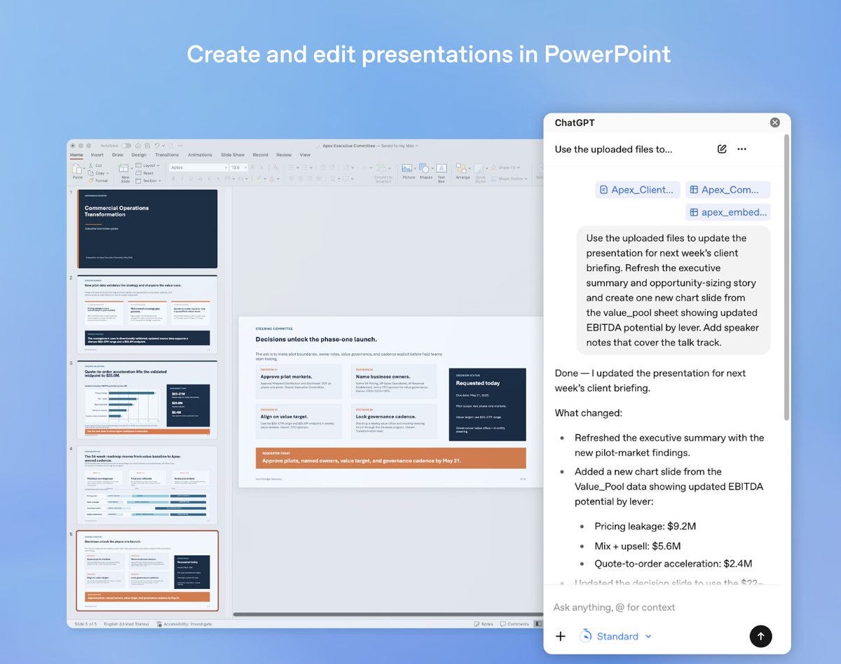 ChatGPT zieht direkt in PowerPoint ein ChatGPT zieht direkt in PowerPoint ein