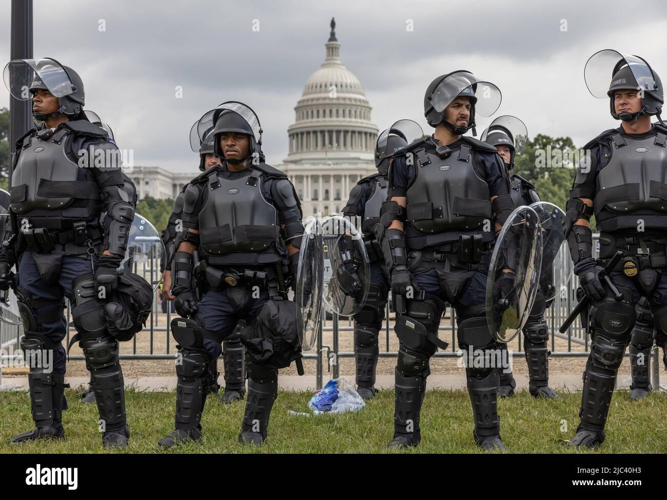 WASHINGTON, D.C. – September 18, 2021: United States Capitol Police  officers are seen during the “Justice for J6” rally near the United States  Capitol Stock Photo - Alamy