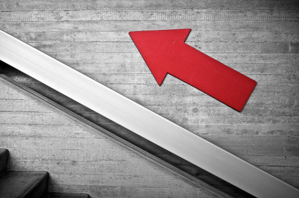 Arrow showing growth Arrow showing growth