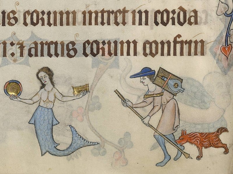 File:Luttrell Psalter fol 70v The pedlar and the mermaid.jpg