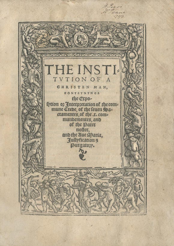 Bonhams : BISHOPS' BOOK - HENRY VIII The Institution of a Christen ...