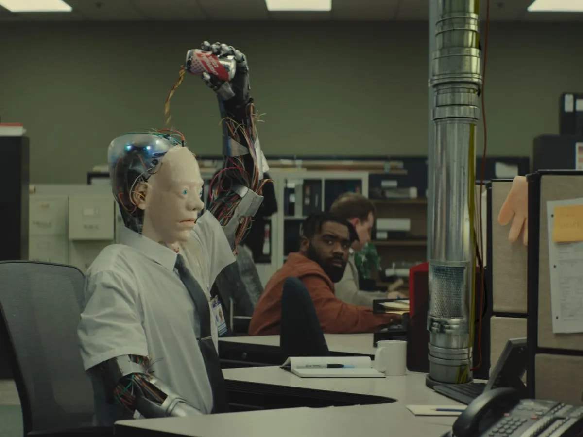 Office robot coworker Office robot coworker
