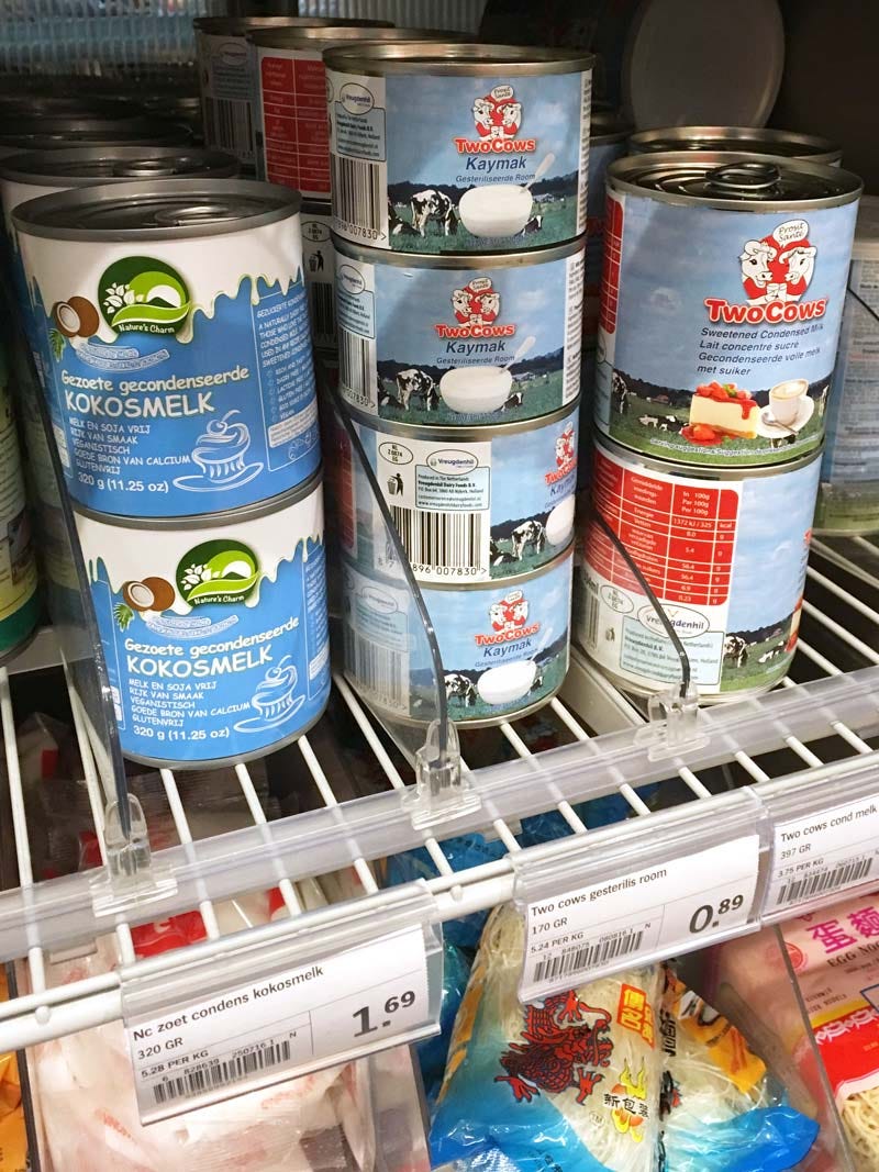 Onde achar creme de leite em lata nos supermercados da Holanda Onde achar creme de leite em lata nos supermercados da Holanda