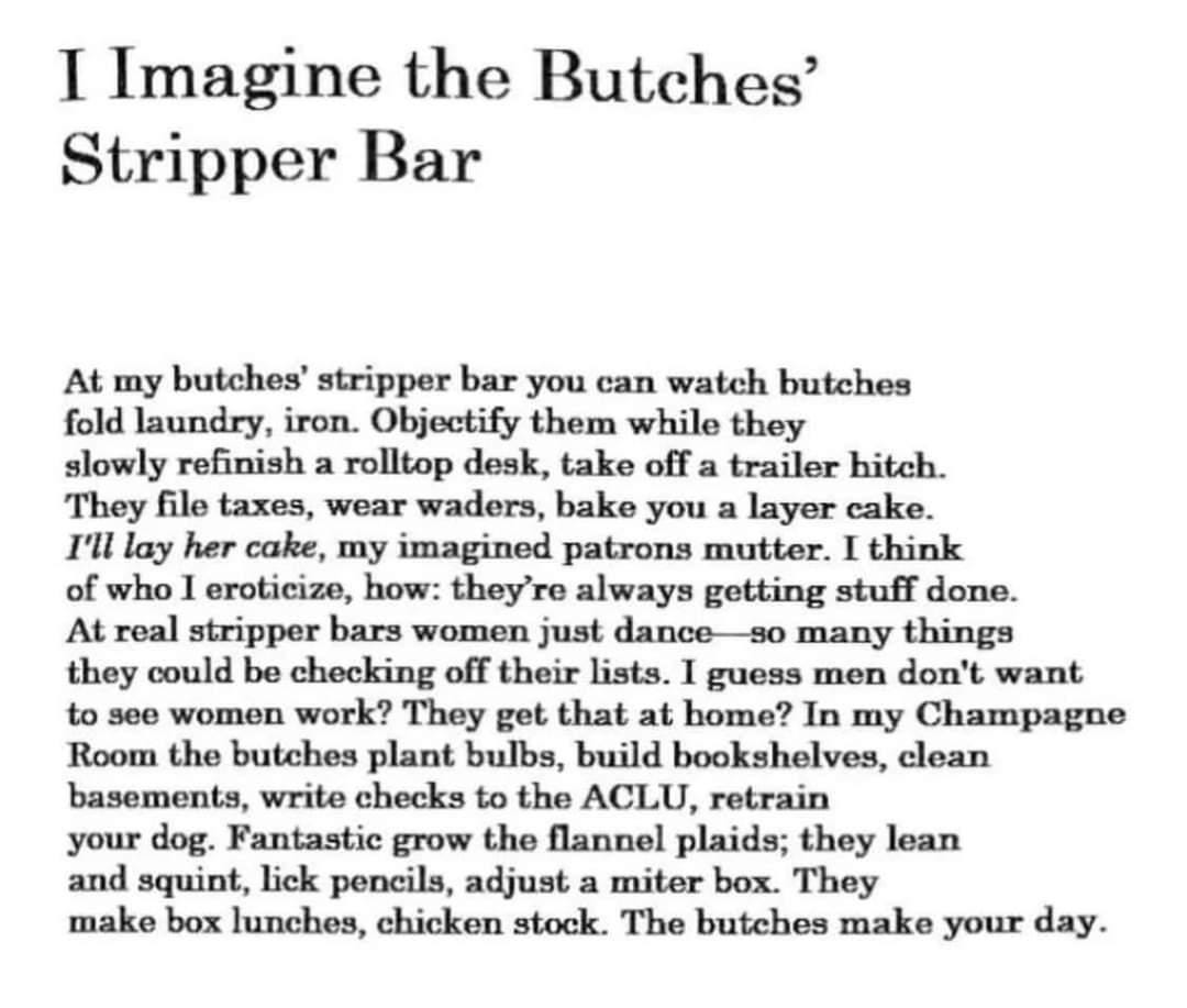 I Imagine the Butches' Stripper Bar : r/butchlesbians