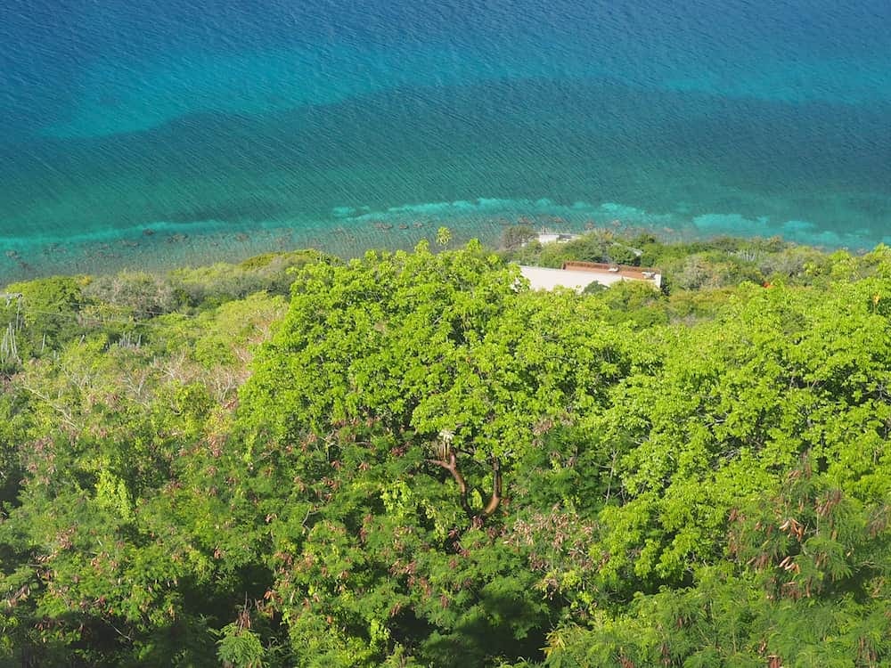 View from our house sit in Tortola before Hurricane Irma struck