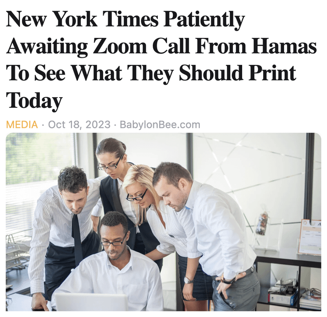 r/ConservativeMemes - The Babylon Bee doesn't miss