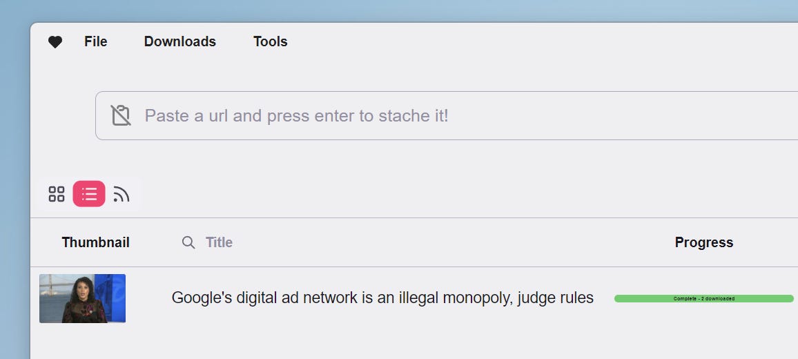 Stacher on Windows. Stacher on Windows.