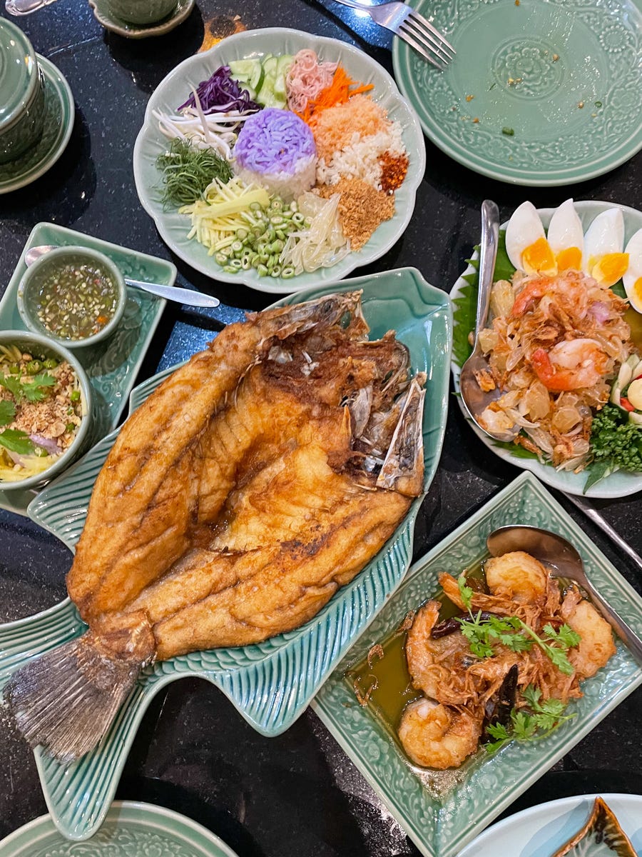 Fried fish in Chiang Mai