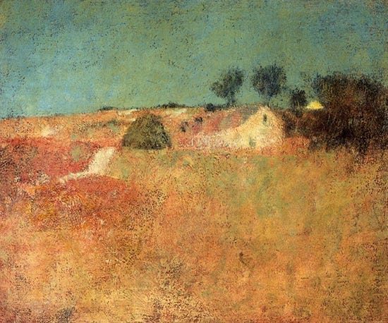 Green Sky Landscape by Charles Webster Hawthorne Oil Painting by Charles Webster Hawthorne