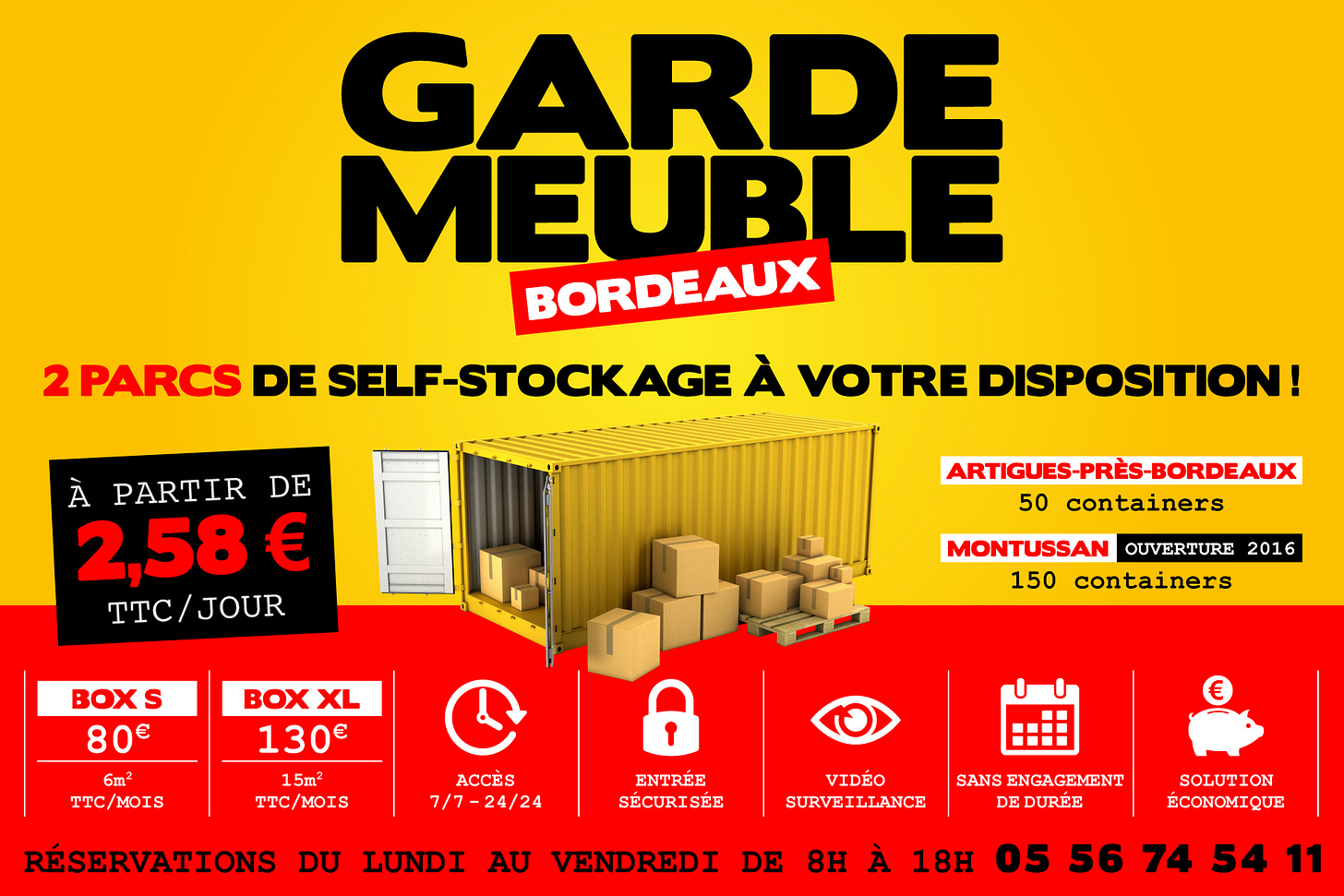 GARDE-MEUBLE BORDEAUX - Box de stockage à louer