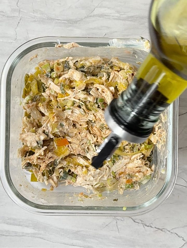 Paté de pollo con ajoporro