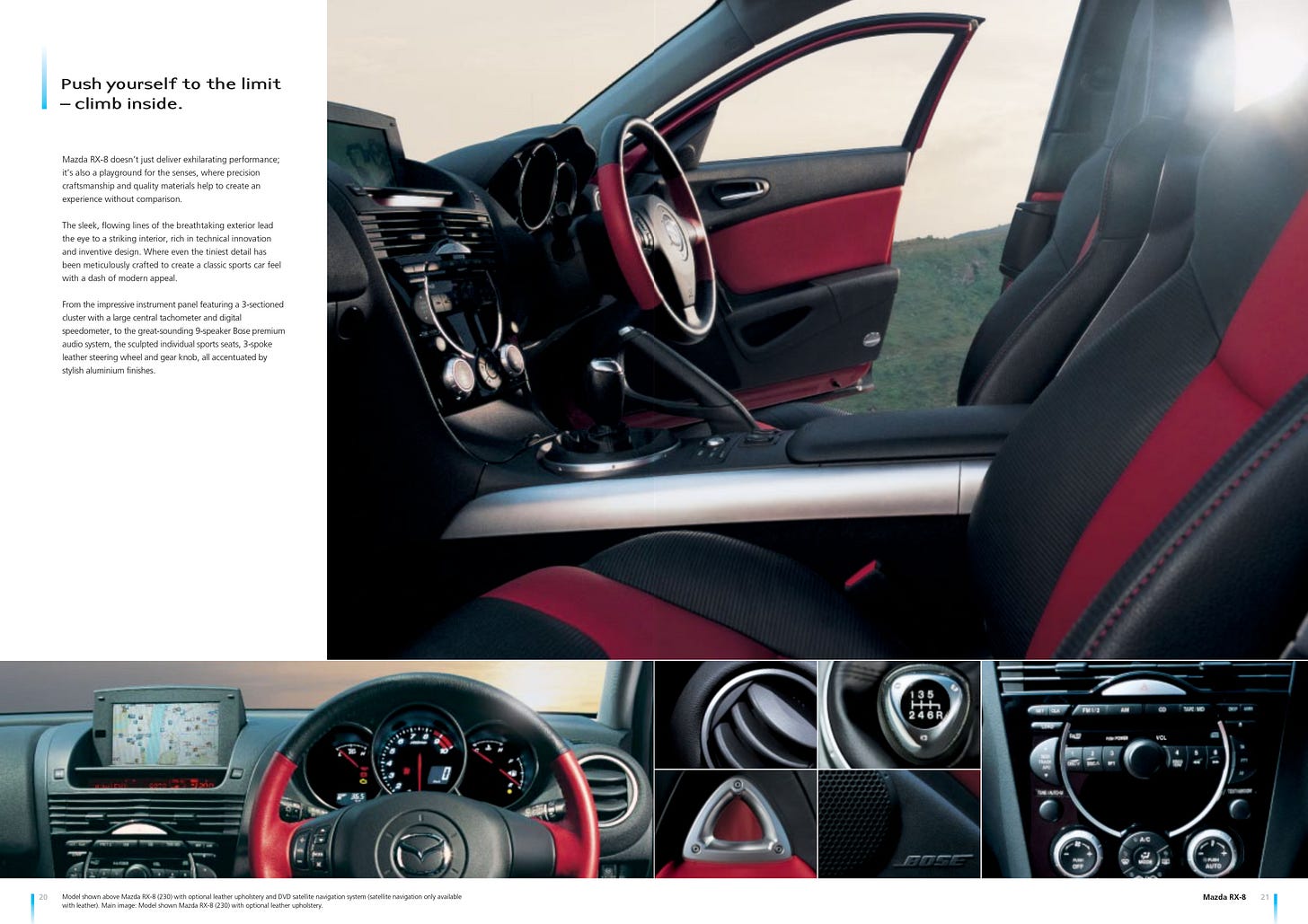 Mazda RX-8 2005 brochure interior Mazda RX-8 2005 brochure interior