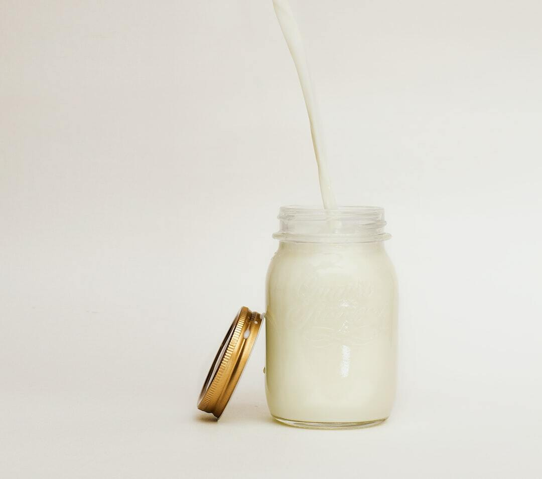 mason jar filled with smoothie mason jar filled with smoothie