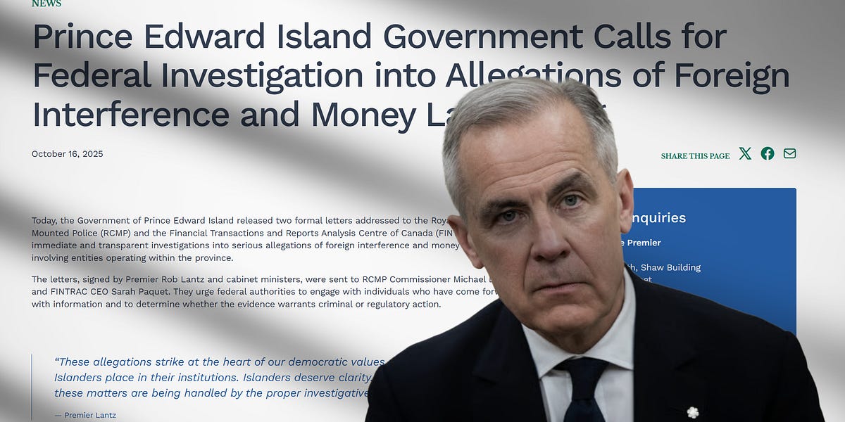 PEI to Ottawa: Investigate CCP Footprints—Now