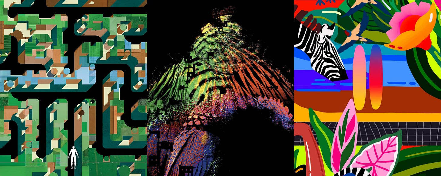Artwork representing Today at Apple at the India Art Fair.