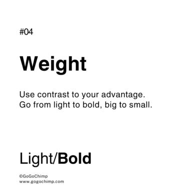 Typography font weight