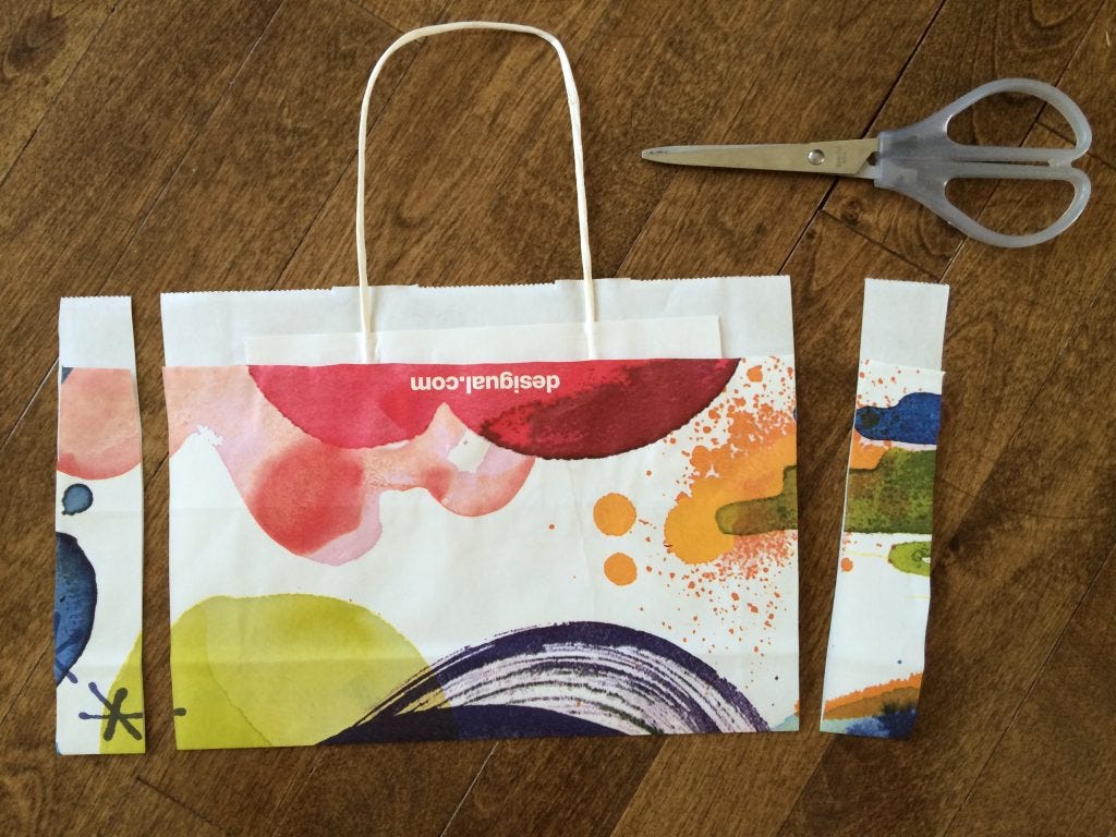 Vanessa DIY Shopping Bag Envelope Tutorial for rukristin