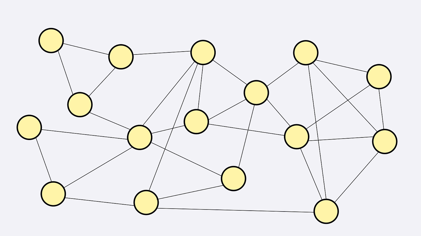 Un système S vu comme un réseau connecté d’unités élémentaires