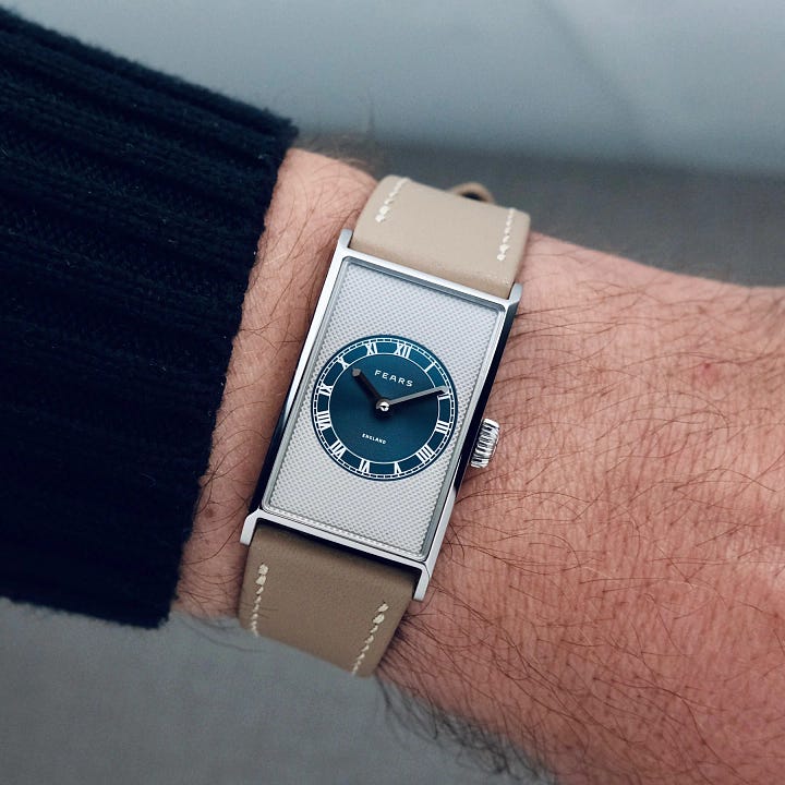 Nicholas Bowman-Scargill and Fears watches