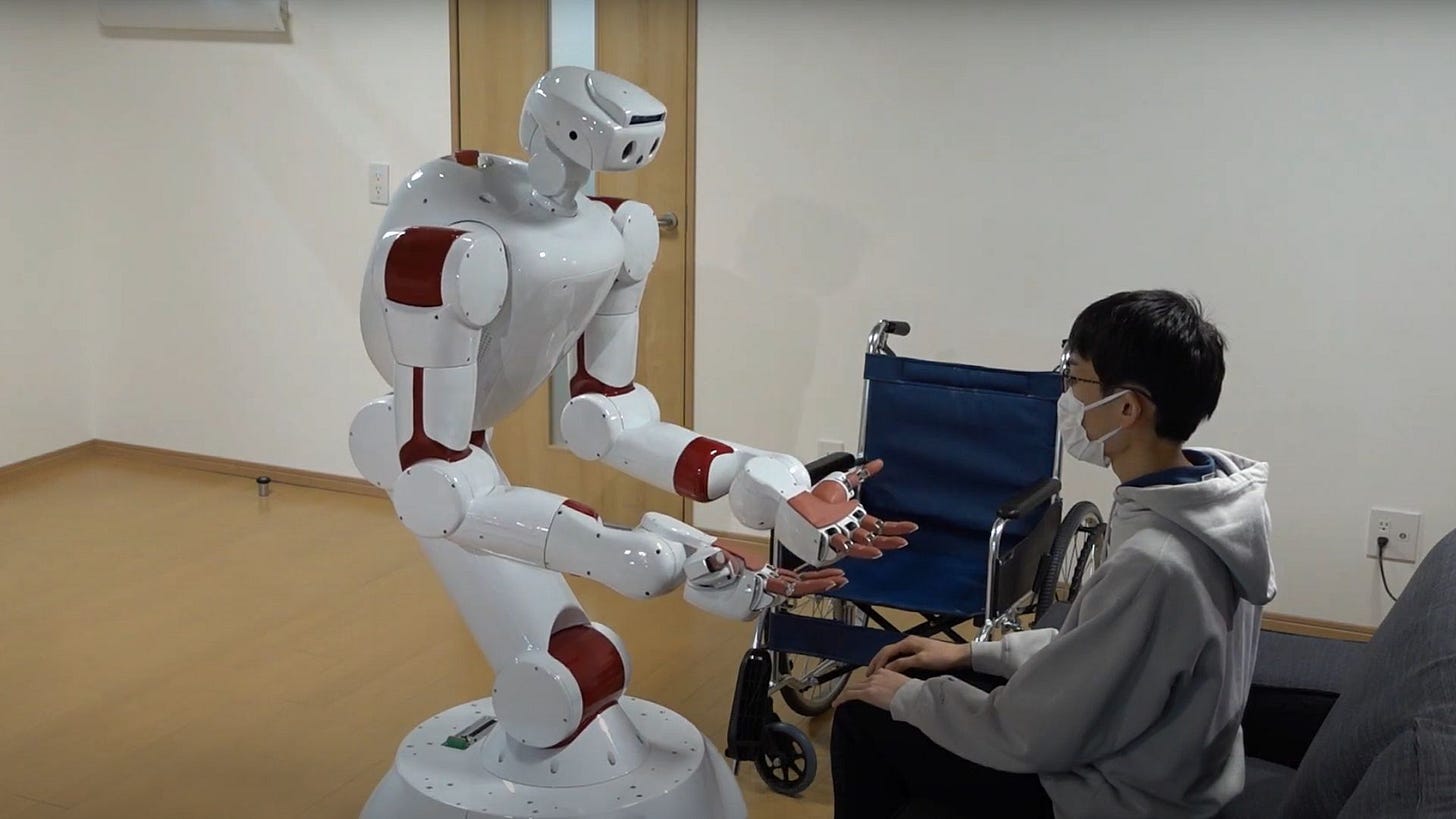 Japan tests AIREC robot to roll patients, easing caregiving challenges