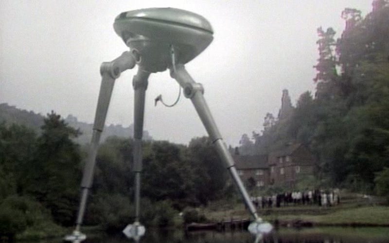 A Tripod from the BBC Tripods television series from 1984