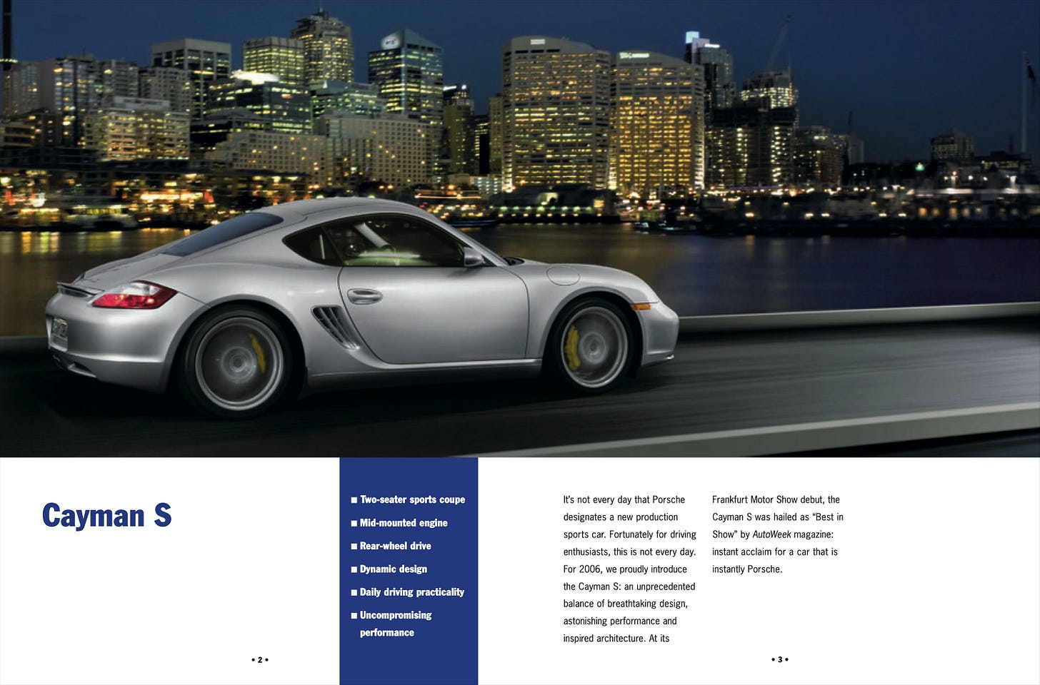 Porsche Cayman S 2006 987.1 Brochure