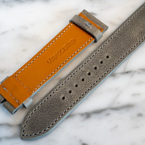 Unpolished watch straps for vintage watches