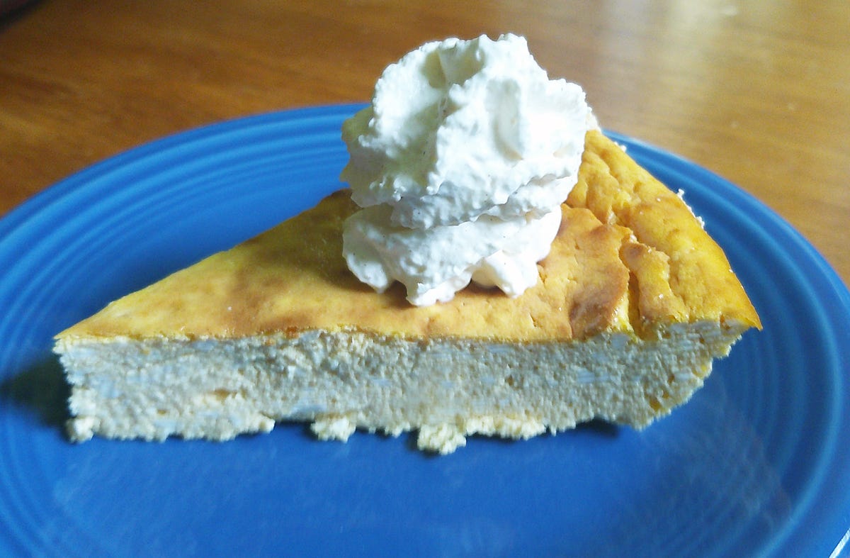 Sugar free gluten free pumpkin cheesecake