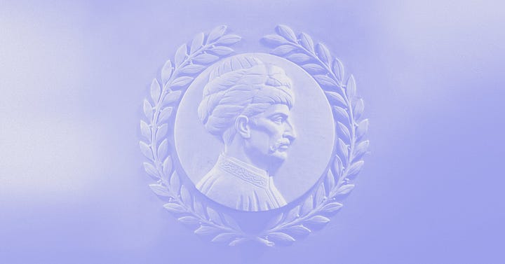 On the left, Suleiman I. (aka. The Magnicifent Suleiman), a great lawmaker, known as 'Kanuni' in Turkish as a nickname