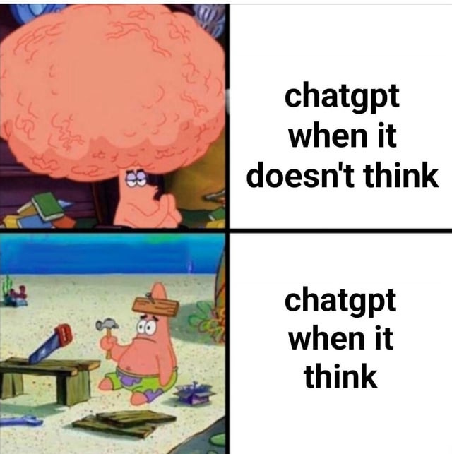 r/ChatGPT - Thinking is a complete joke r/ChatGPT - Thinking is a complete joke