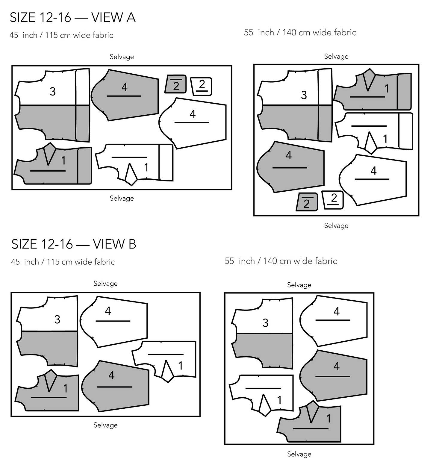 Fairfax Jacket: Cutting Layouts for Pre-Quilted Fabric | Cashmerette