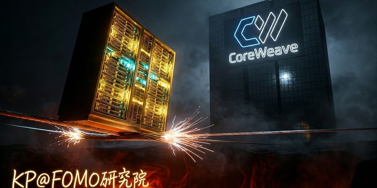 AI 基建交易完結了嗎?手握千億訂單,債券卻崩成垃圾債? - 深入分析第68期:CoreWeave與AI基建