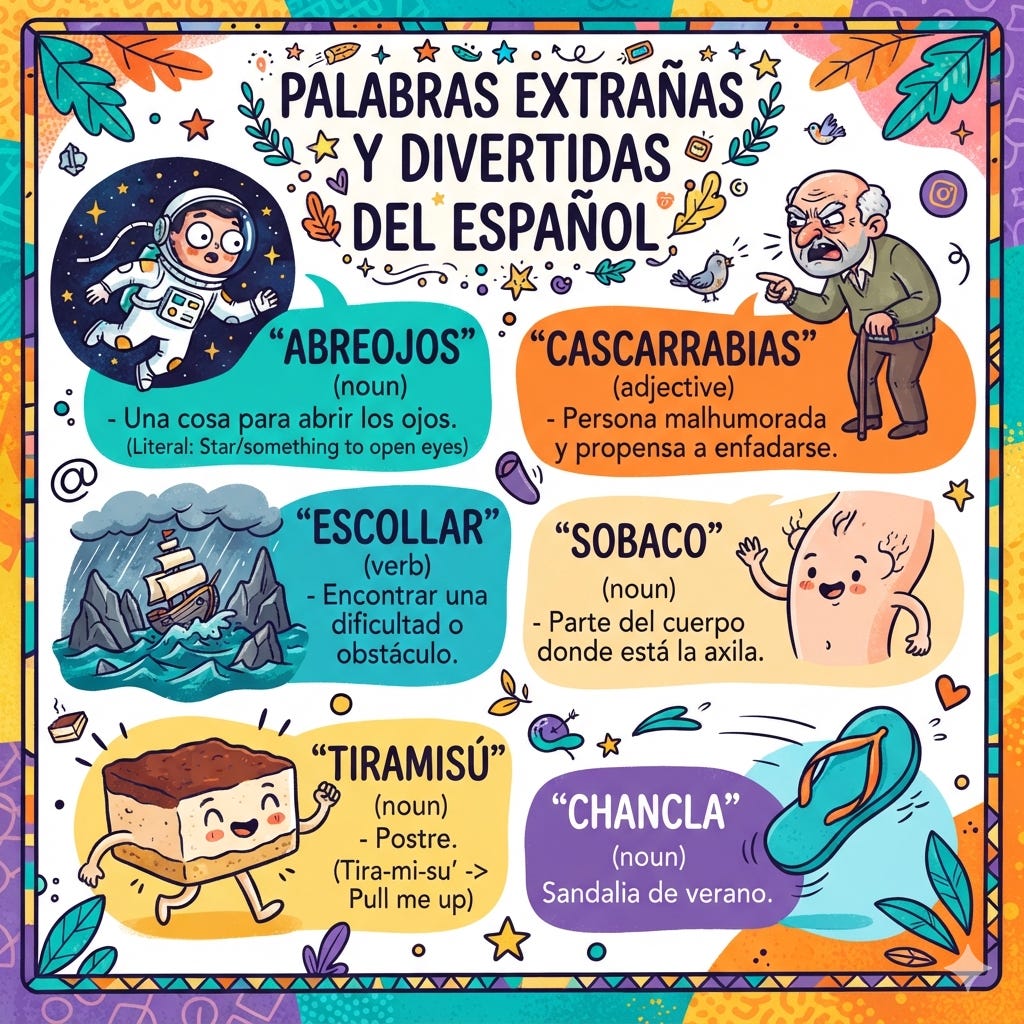  las palabras más divertidas del español 2