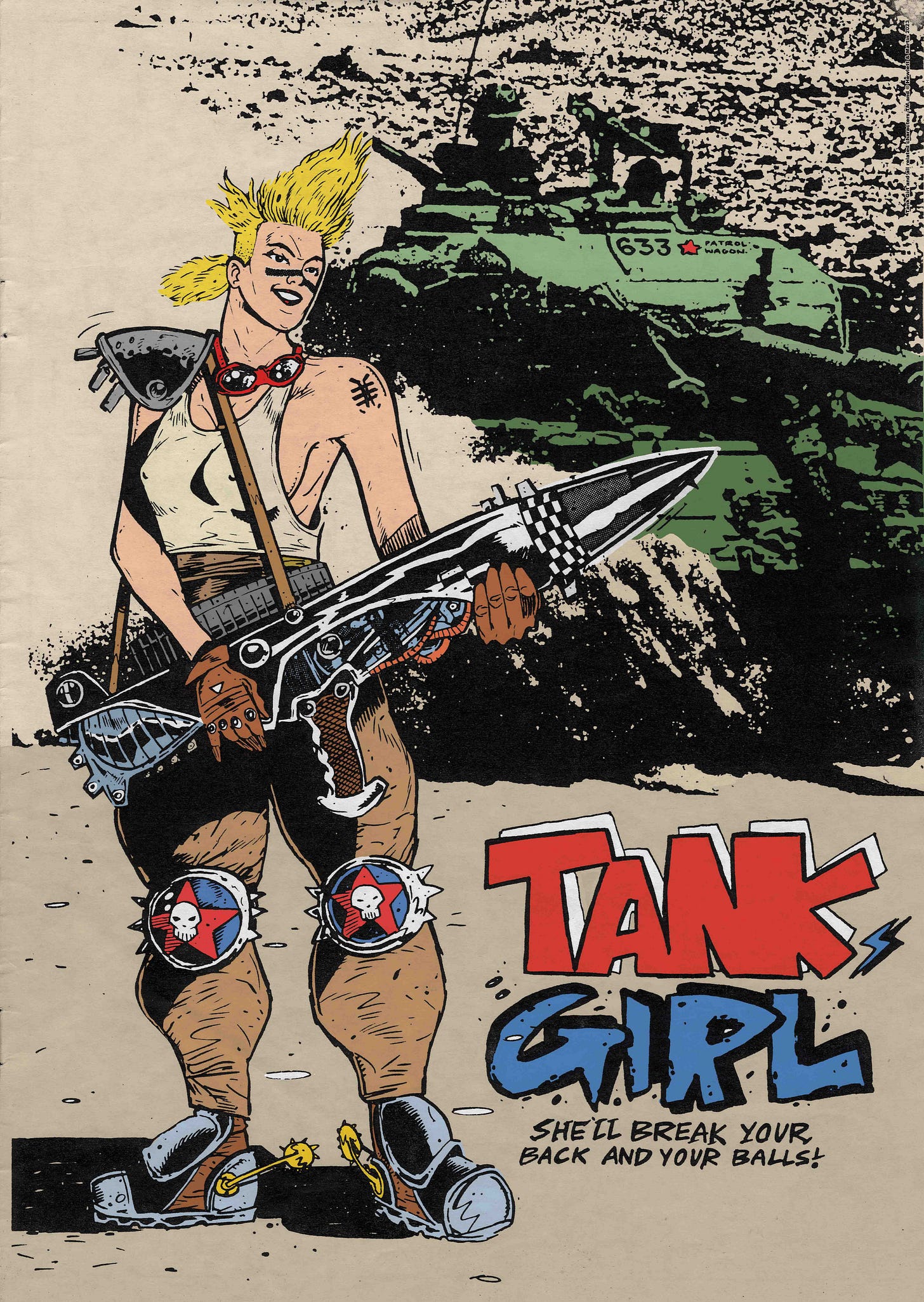 Atom Tan, Tank Girl's first appearance, and The 633 Squadron.