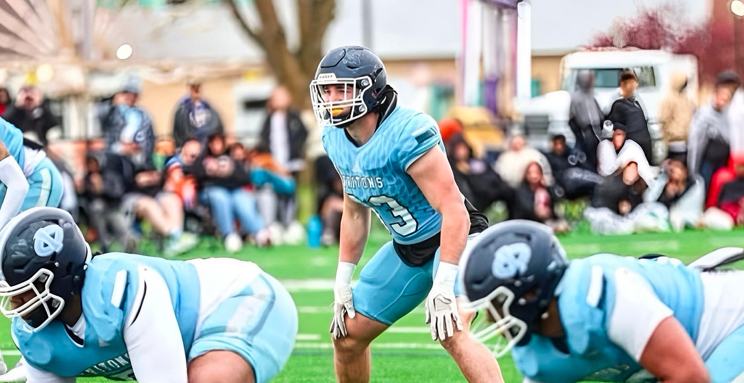 Iowa Central Community College linebacker Taylor Schaefer (33) commits to Wisconsin.