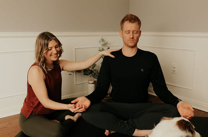 yoga therapy session