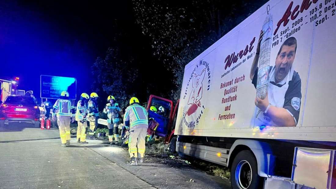 Alleinunfall nach internistischem Notfall A44 bei Werl