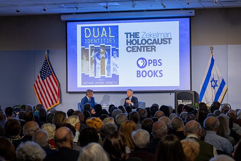 A gallery of images from the Dual Identities launch event at the Zekelman Holocaust Center