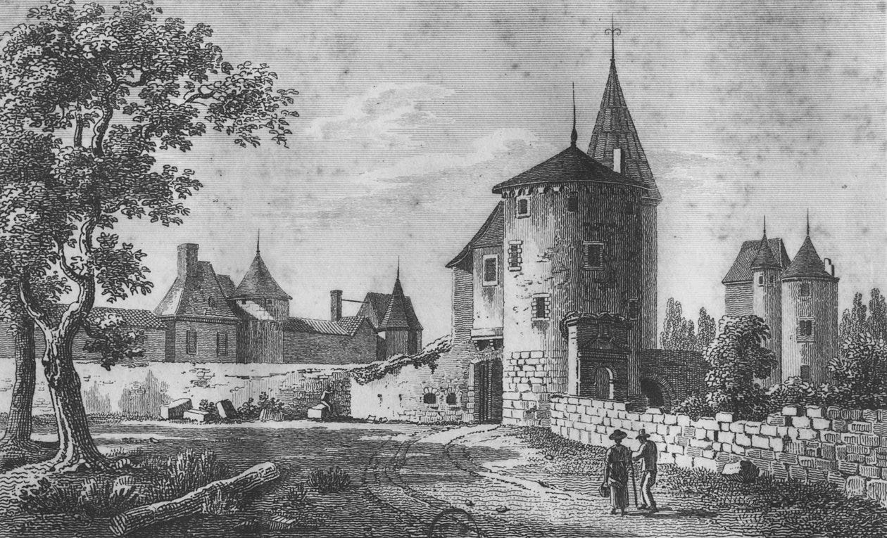 View of the Chateau de Montaigne by Jean Jerome Baugean