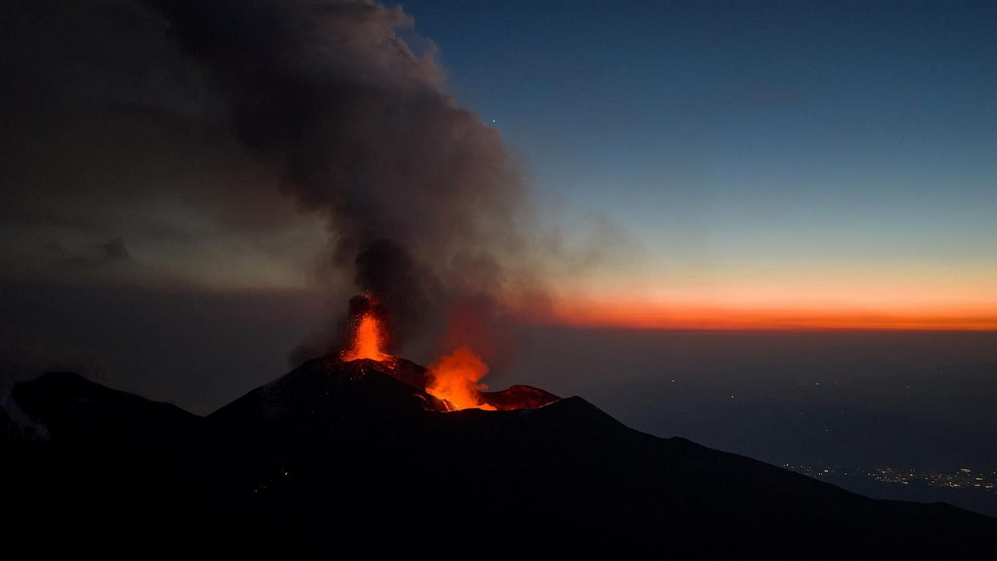 US hiker dies after lightning strike on Mount Etna, Italian media reports -  ABC News