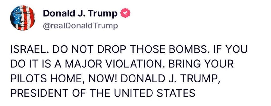 BREAKING: PSYOP-WW3 Ceasefire? Trump Says Israel and Iran "don’t know what the f*ck they're doing."
