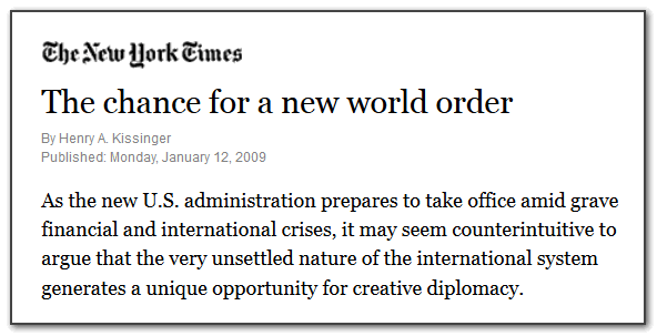 new york times says the quiet part out loud : covid pandemic is a chance for a new world order which is of course the entire point