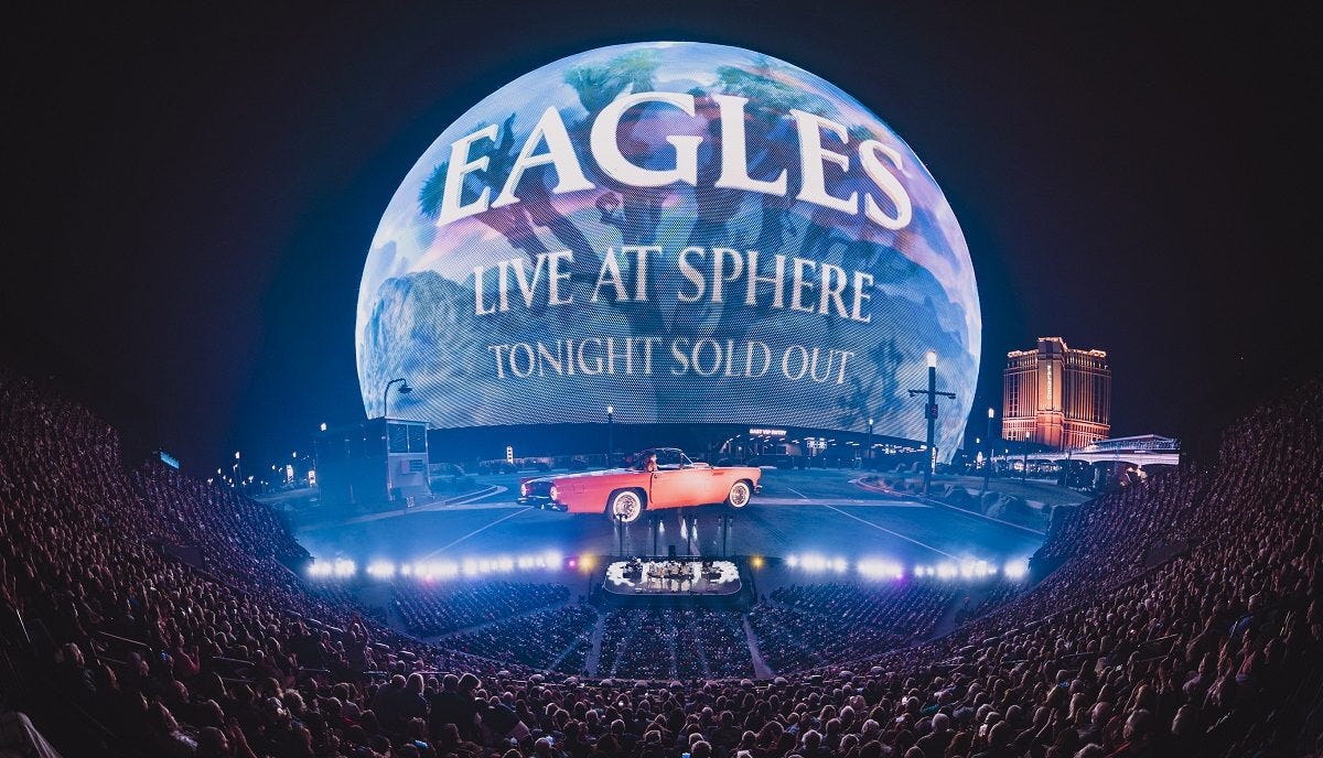 Rock Cellar Magazine - Eagles' Sphere Las Vegas Residency Extended with  Final 2025 Shows