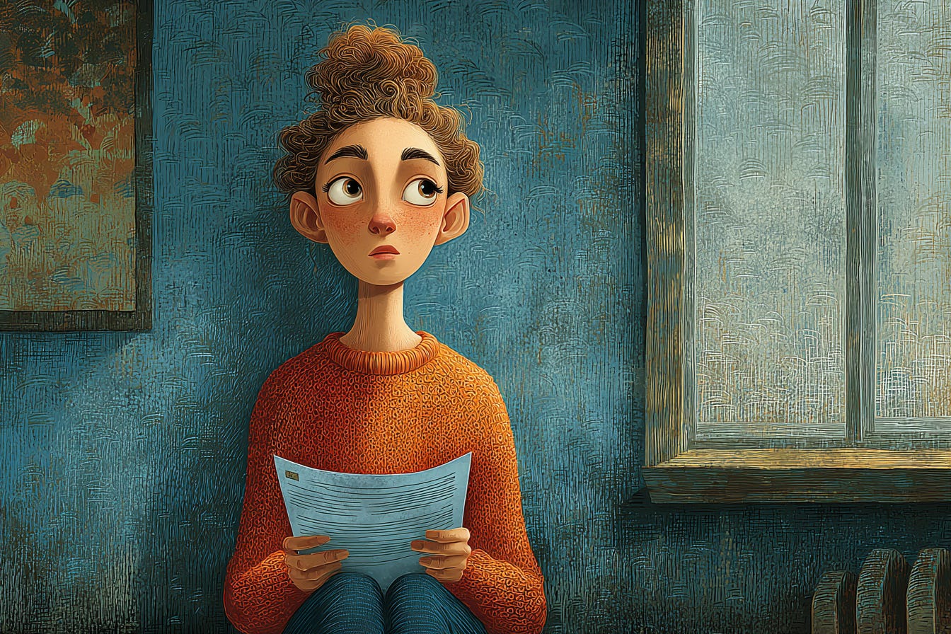 A student sitting beside a window, looking tensed A student sitting beside a window, looking tensed