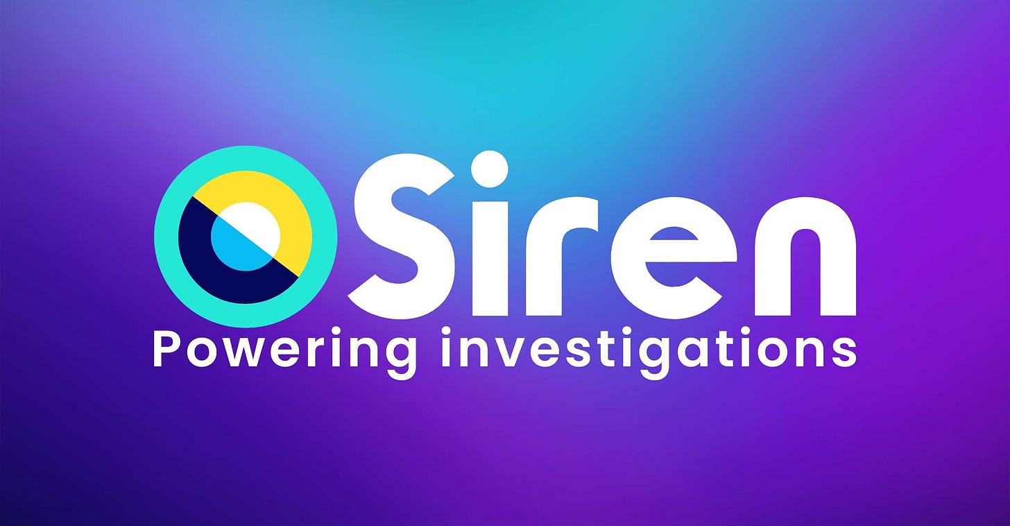 Search-based Investigative Intelligence Platform - SIREN Search-based Investigative Intelligence Platform - SIREN